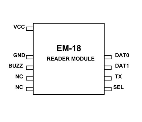 em 18 rfid reader pin diagram|em 18 reader module.